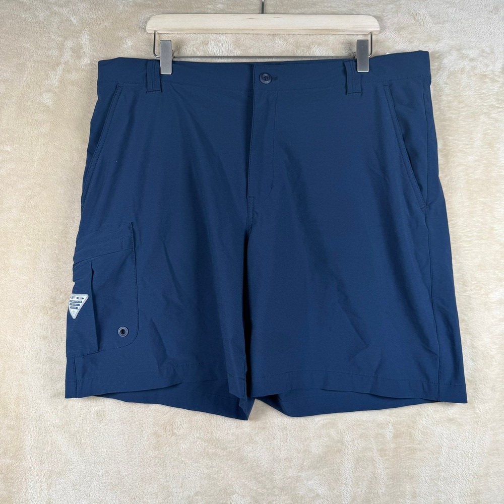 Columbia PFG Mens Blue Fishing Shorts 38W Omni-Shield‎ Outdoors Utility Nautical